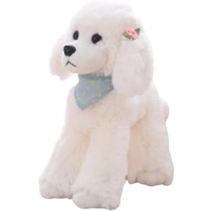 Poodle Plush Toys, Soft and Cute Poodle Plush Toys, Pillows, Cushions, the Best Gift for Your Family and Friends. 1 pc. (White 12 inches)