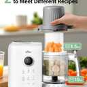 Bear Baby Food Maker with 18.5oz Dual-Layer Steam Baskets, OneStep Baby Food Processor Steamer Puree Blender Grinder Mills, Auto Cooking Grinding&Sterili-zing for Healthy Homemade Baby Food, BPA-Free