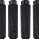 2 Pairs Aluminum Alloy Bike Pegs for Mountain Bike Cycling Rear Stunt Pegs Fit 3/8 inch Axles (Black)