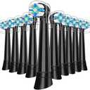 iO Replacement Heads Compatible with Oral B iO 3 4 5 6 7 8 9  Series Electric Toothbrush,IO Toothbrush Heads Compatible with Oral B iO,Medium-Hard bristles Care for Your Teeth,9pcs,Black