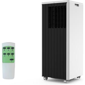 Portable Air Conditioner 8,000 BTU, 3-in-1 AC Unit with Fan, Dehumidifier, Air Conditioner for Bedroom Cools Rooms Up to 350 Sq. Ft, Quiet AC Unit, Easy Installation Kit Included, White Top Cover