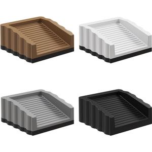 4 Pack Upgraded Rubber Door Stops, Rubber Doorstop, Rubber Door Stoppers Wedge, Doors Stops for Bottom Door, Rubber Doors Stopper Wedges, Doorstops (Colorful)