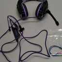 BENGOO G9000 Stereo Gaming Headset for PS5, PS4, PC, Xbox One Controller, Noise Cancelling Over Ear Headphones with Mic, LED Light, Bass Surround, Soft Memory Earmuffs - Purple