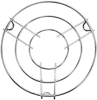 Round Stainless Steel Hot Stove Oven Trivet Pan Pot Holder Raised Cooking Rest Pad Kitchen Decor