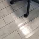 PVC Office Chair Mat, 30" X 40" 36" X 48" 44" X 55" 63" X 59" 118" X 71" Transparent Rectangular Floor Protector, Clear Non Slip Desk Chair Mat for Hard Floor (Color : 0.06" Thick, Size : 35" X 47"