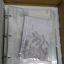3 Ring Binder, 8.5x9.5, Full Page Binder Set with 25 Pages, 50 Recipe Cards & 6 Dividers