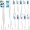 Replacement Toothbrush Heads for Philips Sonicare：12 Pack Soft Replacement Electric Brush Head Compatible with Phillips Sonicare Plaque Control Snap-on