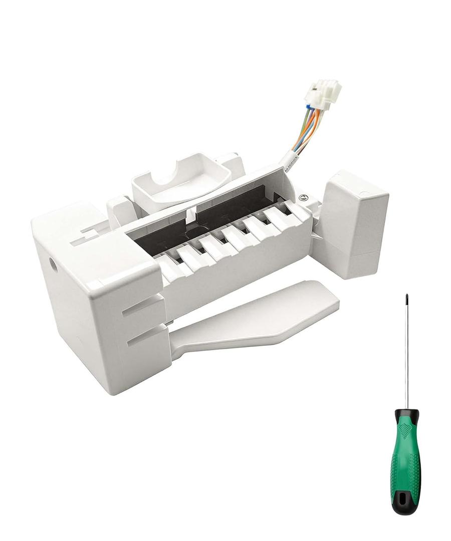 GE WR30X39345 Refrigerator Ice Maker Kit Built-in with Auger, Small Cube Part Production Number 245D3112G001 and CAN03-101 Replace WR30X31922, WR30X36235, 4979419, AP7205611, PS16874486