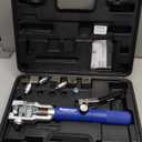 Mastercool 72480 Hydraulic an Flaring Tool Kit  37 & 37 Double Flares for an Fittings, Aviation & Specialty Automotive  Works with Steel & Light Stainless Tubing  Includes Hydraulic Ram & Dies