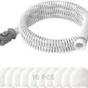 Replacement CPAP Tubing for ResMed AirMini Tube & 10-Pack Airmini Supplies Filters Combo, as Flexible as OEM | Compatible with ResMed Airmini CPAP Machine & P10 Nasal Pillows & N20 & N30 Nasal Masks