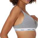 Hanes Women's Originals Full Coverage Contour Wireless Stretch Cotton T-Shirt Bra (Gray, M)