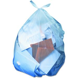 Heritage Linear Low-Density Can Liners, 56 Gal, 1.1 Mil, 43" X 47", Clear, 100/carton