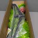 Grinchs Christmas Tree 6FT, Whimsical Bendable Artificial Tree, Lime Green Design with Tree Skirt & Red Ball Ornament, Christmas Decorations Indoors and Outdoors