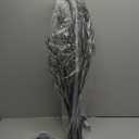 Birchlitland Halloween Tree with Lights 150 Orange Fairy Lights, 4TF Tell Black Glittered Tree Lights Pull in for Indoor and Outdoor Halloween Party Decoration