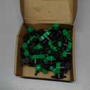 50 Pcs 1/4 Inch Barbed Shut off Valve Drip Irrigation Tubing Coupling Valve Universal Drip Irrigation for 1/4" Tubing Greenhouses Flowers Beds Lawns Farmland(Green,Barbed Shut off Valve)