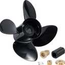 YOUNG PROPS 14 1/4 X19(Hub Kits Included) Outboard Boat Propeller for Mercury Engines135 150 175 200 220 225 250 300HP/Mercruiser Alpha Bravo One,4-Blade Aluminum 14.25 Dia x19 Pitch Prop 15tooth RH