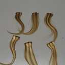 S-noilite 6Pcs Clip in Human Hair Extensions,Remy Single Short Clip in Hair Extensions 6Pcs 6clips Straight Seamless Hairpieces for Women 10Inch 31g #6P613R (Light Brown Mix Bleach Blonde(Short))