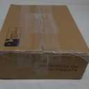 Homeiju Bookshelf, 3 Tier Industrial Bookcase, Metal Small Bookcase, Rustic Etagere Book Shelf Storage Organizer for Living Room, Bedroom, and Home Office(Light Coffee) Patent Pending D29873033