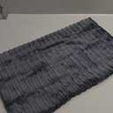 UGASA Velvet Pillow Covers Striped Decorative Throw Pillow Cover Cushion Case with Hidden Zipper for Home Couch/Bedroom/Car, Soft Cozy Solid Oblong, 1 Piece (12"x20", Dark Grey)