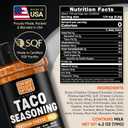 2 x Taco Seasoning Mix Cheddar Cheese Powder - Gluten Free & Low Sodium Mild Cheesy Mexican Seasoning Blend for Taco Tuesday Night. Spicy Nacho Cheese Powder for Fajita & Burrito. Hot Tacos Spices. 4.2oz