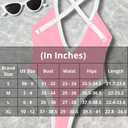ChiaoLezhee Color Block Swimsuit, Plunge V Neck High Cut, Pool Party Vacation, Sexy Backless One Piece Bathing Suit Cheeky (Pink, Medium)