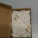 Dahey Macrame Hat Hangers Hat Rack for Wall Cowboy Hat Organizer Hanging Display Hand Weaving Bobo Hat Holder Westen Decor for Wide Brim Hats Bowler Fedora Hats, 5 Hats Style (Off White)