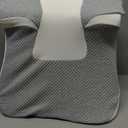 Bed Snorinator Pillow, Ergonomic Wedge Pillow for Sleep Apnea Memory Foam Reading Pillow for Back, Neck & Head Comfortable Support-Grey