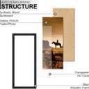 A PLUS MAX 10x20 Picture Frame, Black Engineered Wood Frame for 10 x 20 Inch Picture Poster Photo, Light Weight 10 by 20 Frame with Wood-grain for Wall - 1 Pack/Black/10 x20