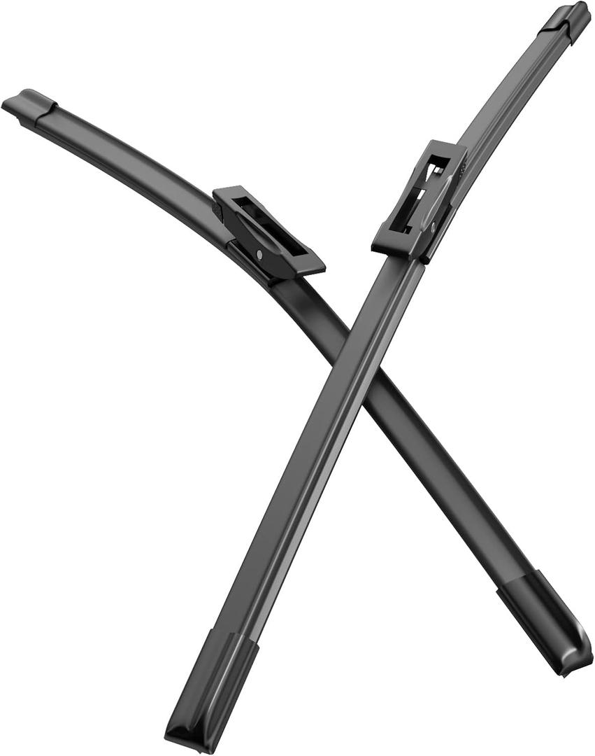 MIKKUPPA 19"+18" Front Wiper Blades - Replacement for 2013-2015 Mini Cooper R55 R56 R57, All-Season Silent Front Windshield Window Wipers Bayonet Arms Not Fit J-Hook