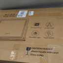 FENNIO Vanity Mirror with Lights 22"x17",LED Lighted Makeup Mirror,Large Makeup Mirror with Lights,Touch Screen with 3-Color Lighting,Led Mirror Makeup,Dimmable,for Vanity Desk Tabletop,Bedroom (Black)