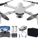 Drone with Camera for Adults, 4K UHD GPS RC Drone Brushless Motor, Smart FPV Foldable Quadcopter for Beginners, 5G WIFI Transmission, Auto Return, Follow Me, Waypoints, Altitude Hold, 30 Mins Flight Time,for Boys Girls