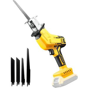 Cordless Reciprocating Saw for DEWALT 20V Max Battery, Brushless Motor Variable Speed 0-3500 SPM, Tool-free Blade Change, AODERTI Recipro Sawzall with 4 Saw Blades for Wood/Metal Cutting (Tool Only)