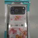 for iPhone 17 Pro Max Case [Compatible with Magsafe],Girls Women Clear Magnetic Case Silicone Shockproof Protective Cover with Pattern Hibiscus Bubbles