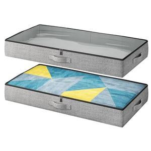 TidyCorner one pack Under Bed Storage Containers, 4.5 Inches Tall Low Profile Underbed Clothes Storage Organizer Bin with Sturdy Sidewalls/Bottom, Underbed Storage Bins 2 Storage Thin Bins