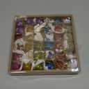 Joiedomi 36 Pcs Christmas Mini Glitter Glass Balls Ornaments, 1 Inch Multicolor Xmas Hanging Ball for Christmas Tree Decoration and Holiday Ornaments