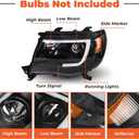 labwork Headlight LH & RH Replacement for Tacoma 2005-2011