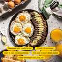 Lodge Round Seasoned Cast Iron Griddle 10.5 Inches - Round-Shaped, Pre-Seasoned Iron Griddle Pan - Non-Toxic, PFAS-Free Cookware - Compatible with Stovetop, Oven, Grill, or Campfire