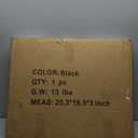 TigerDad Overbed Bedside Desk Mobile Rolling Laptop Stand Tilting Overbed Table with Wheels Height Adjustable Tray Table for Laptop Bed Sofa Side Table (Black)