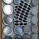 Accguan 4oz Glass Jars With Lids(Silver), Mason Jars, Ideal For Honey, Jam, Wedding Favor, DIY Magnetic Mini Spice Jars For Kitchen, Set of 40