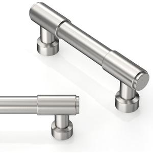 10 Pack Brushed Satin Nickel Cabinet Pulls 3 Inch(76mm) Kitchen Cabinet Handles Cabinet Hardware Drawer Pulls