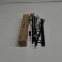 SWTYMIKI Over Door Hat Organizer - 2 Packs Metal Wall Mounted Hat Rack with 16 Hooks Design, Hanging Baseball Cap Organizer Storage Holds up to 32 Caps for Door, Bedroom, Closet (Black)