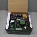 Remote Control Tractor Toy with Trailer | Metal Front & Front Loader Farm Vehicle Set with Lights & 8-Wheel Design, RC Tractor Truck for Boys & Girls Ages 3-9, Fun Farm Toy Gift for Toddlers & Kids (Green)