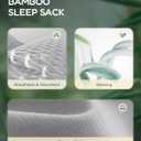 HOMEAL Toddler Sleep Sack with Leg, Sleep Sack with Feet, Baby Sleep Sack 12M-7T (Gray)