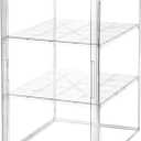 Jumbo Convertible Acrylic Display Case - 3-Tier or Open Space for 6"-18" Collectibles, Magnetic Door Removable Shelves for Statues & Plush Dolls (Extra Large 3-Tier (14.5"x11.5"x19.6"))