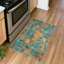 Lansny Abstract Small Area Rug 2x3 Entryway Rugs Washable Indoor Door Mat Entrance, Colorful Non Slip Kitchen Rugs, Throw Rug Printed Faux Wool Floor Carpet for Front Door Foyer Entry Sink