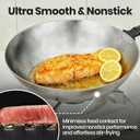 Keith 14'' Titanium Wok Pans for Cooking, Non-Stick Stir Fry Pan with Lid