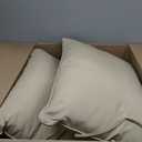 Outdoor Chair Cushions with Back, 24x24x4in, Set of 2, Khaki