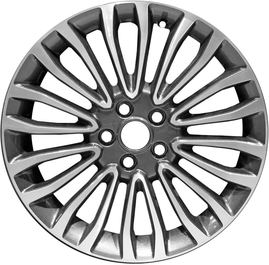 18inch Single 18x8 Machined Charcoal Wheel Rims Fit for Ford Fusion 2017 2018 OEM Design Replacement Rim