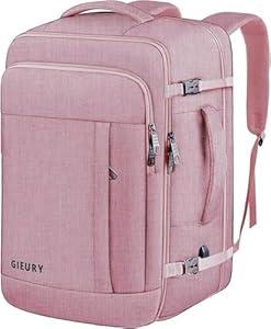 55L Carry On Backpack, Extra Large Travel Backpack for Men & Women, Expandable 60L Big Capacity Bag For Airplanes, Travel Gifts for Men Women, Fits 18.4 Inch Laptop, Luggage Suitcase Daypack, (3X-Large(22"x14"x10"))