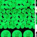 24 Pcs Christian Glow in the Dark Bouncy Balls Easter Jesus Bible Verse Rubber High Bouncing Balls Christian Party Favor Religious Classroom Gifts (Bible, Green)